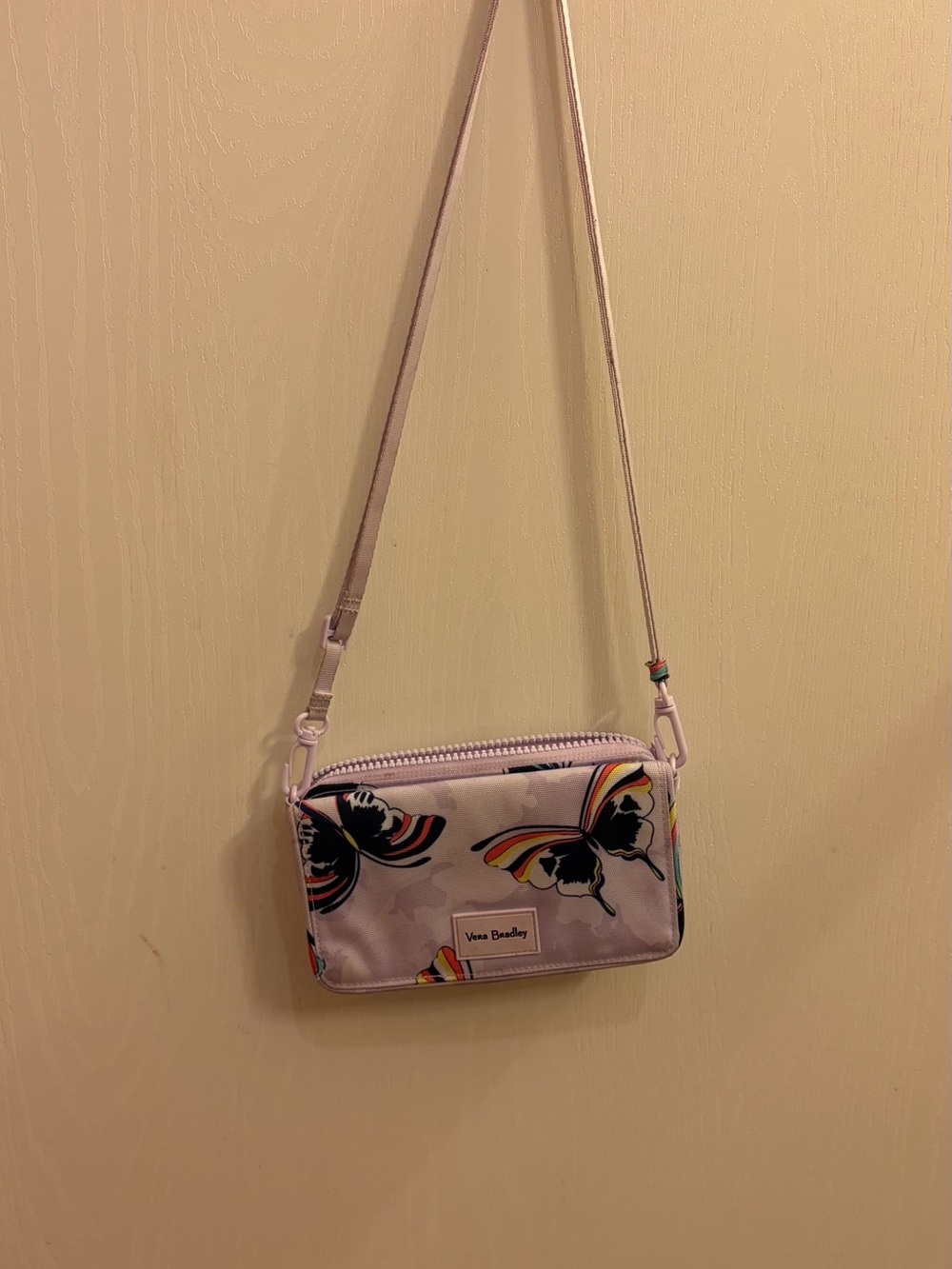 Vera Bradley Lilac Butterfly Crossbody Wristlet